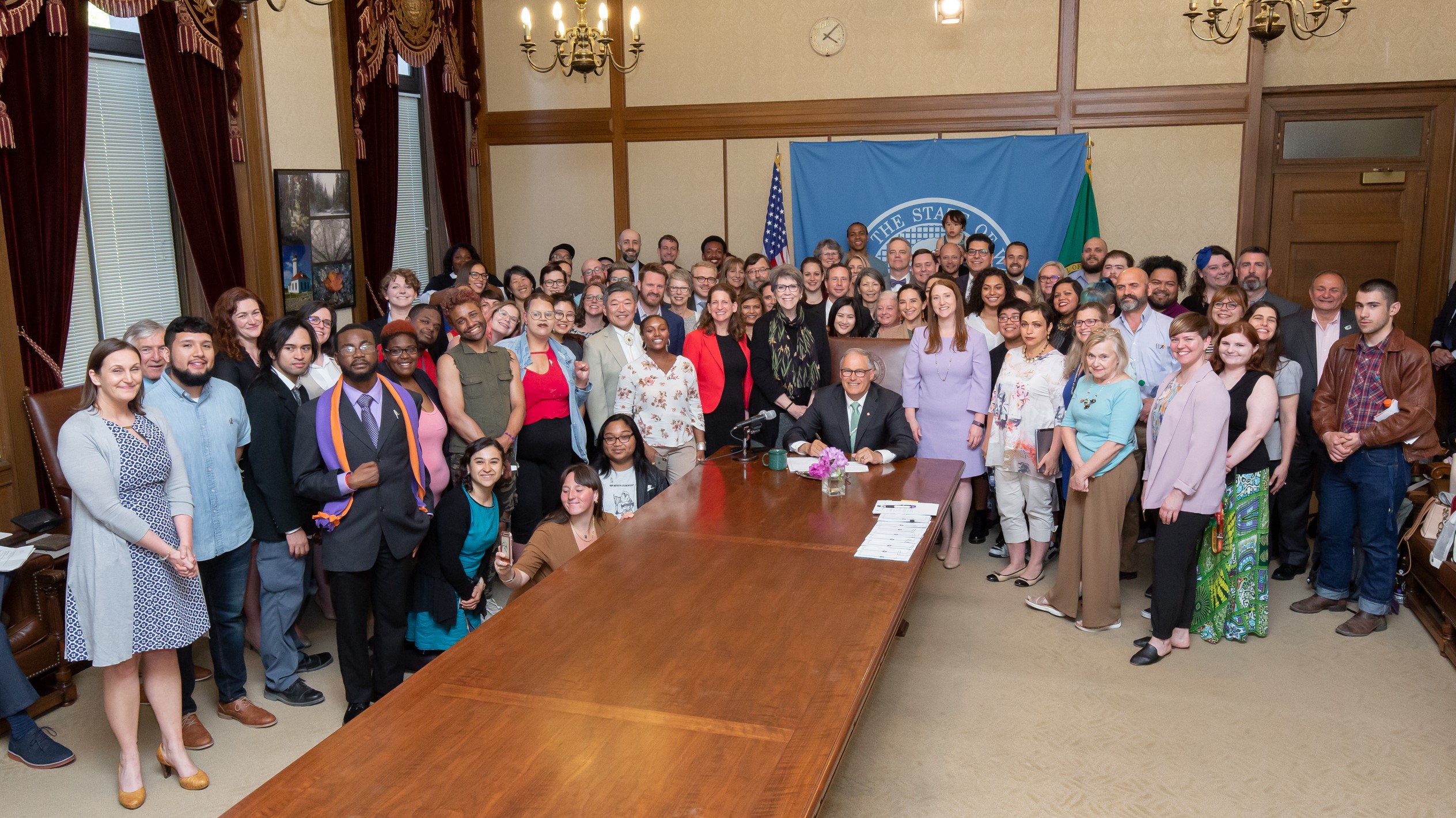 Gov. Inslee signs Senate Bill No. 5290, May 8.